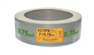 �x�m�d�� VCT-FK0.75sq×2C 300V�@�D 100m/1���@�r�j���L���u�^�C�����~�`�R�[�h�@�kVCTFK0.75SQ2C�l