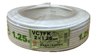 �x�m�d�� VCT-FK1.25sq×2C 300V �@�� 100m/1���@�r�j���L���u�^�C�����~�`�R�[�h�@�kVCTFK1.25SQ2C�l