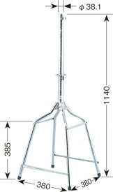 DXアンテナ　MH-530Z　　屋根馬（BS・CSアンテナ用・溶融亜鉛メッキ）　　45cmタイプ以下のCS?BSアンテナ用　　【MH530Z】