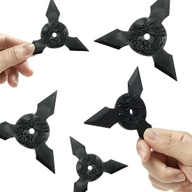 【忍びの武器 三方5個セット】コスプレ 忍者 手裏剣 苦無 クナイ ニンジャ ゴム製 武器 忍び なりきり おもちゃ