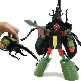 【かっこいいぞ！カブトロボ】変形する昆虫ロボット 昆虫 おもちゃ 変形ロボット 変形ロボ ムシロボ 立体パズル ロボット おもちゃ ヘラクレスオオカブト