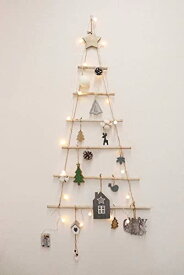 流木ツリー　LEDライト付き　点灯パターン2種類　DIY　壁掛け　オーナメント　インテリア　プレゼント　パーティー　誕生日　クリスマス　贈り物