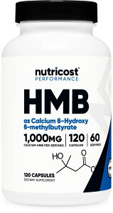 Nutricost HMB (-qhLV-C\g) 1000mg 1 JvZ 500 mgA60T[rO-Oet[є GMO