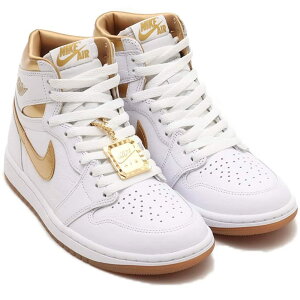 [iCL] GA W[_ 1 g nC OG W AIR JORDAN 1 RETRO HIGH OG White and Gold zCg/uE/S[h FD2596-107 {Ki