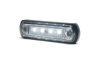 WAS W189B LED サイドマーカーランプ ホワイト 12V 24V 兼用 ユーロトラック Eマーク付き マーカーランプ…