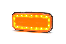 WAS W225 LED ウインカーランプ アンバー 12V 24V 兼用 防水 ledマーカーランプ ウィンカーランプ ユーロトラック Eマーク付き 高品質 トラック ledウインカー トラック用品 トラックパーツ 防水ランプ カスタムパーツ カスタム 車検対応