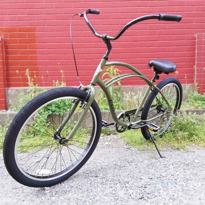 楽天市場】自転車 通販 ELECTRA CRUISER-1 オリーブ エレクトラ ビーチ 
