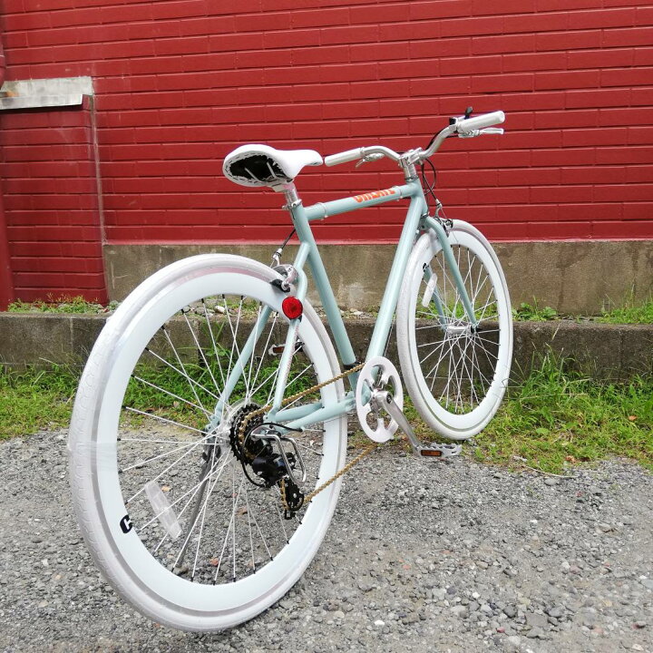 楽天市場 おしゃれ 自転車 通勤 通学 メンズ レディース ピスト 700c 7段変速 ディープリム クロスバイク ロードバイク 自転車 Create C 310n メンズ レディース Lanai Makai