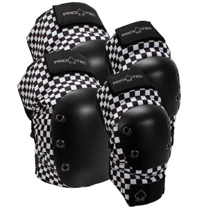 PRO-TEC KNEE&ELBOW PAD CHECKER qUqWpveN^[Zbg ] XP[g EB^[X|[c Y fB[X WjA