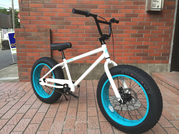 楽天市場】自転車 BRONX 20BRONX グロスホワイト×ターコイズリム  