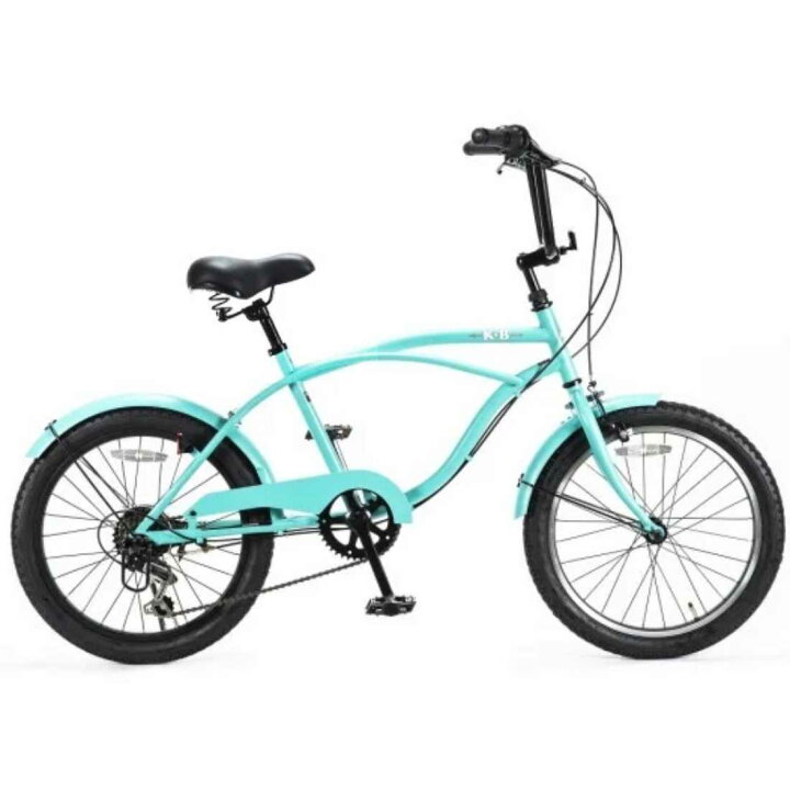 楽天市場】自転車 KB 206 外装6段変速 レインボー ビーチクルーザー 20  