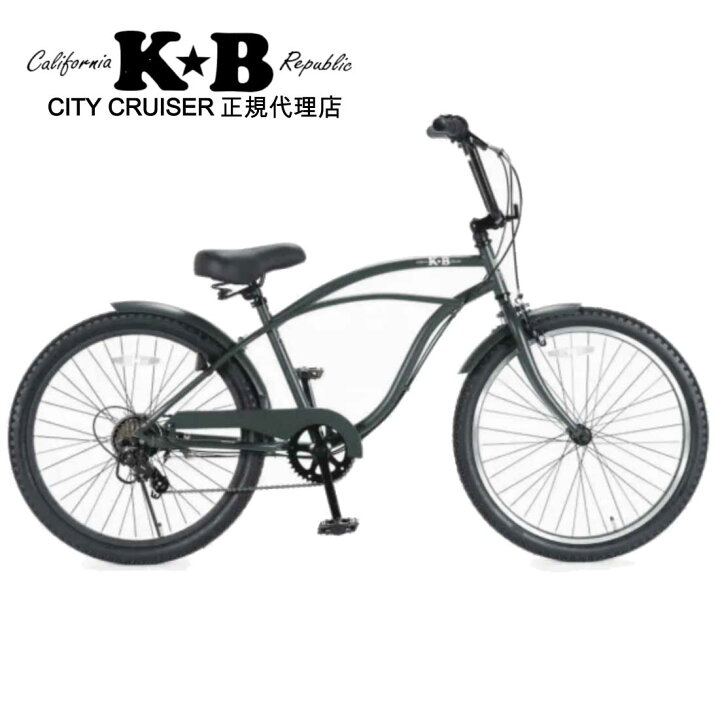 楽天市場】自転車 通販 KB 24KB-6D アーミーグリーン 6段変速 24インチ 