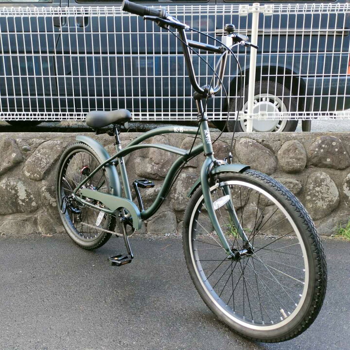 楽天市場】自転車 通販 KB 24KB-6D アーミーグリーン 6段変速 24インチ 