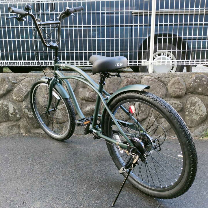 楽天市場】自転車 通販 KB 24KB-6D アーミーグリーン 6段変速 24インチ 