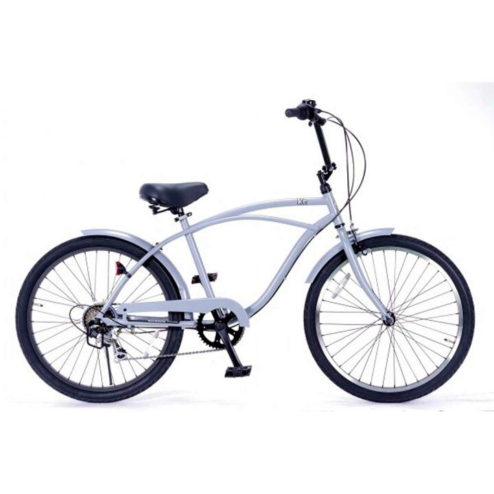楽天市場 自転車 Kb 24 Citycruiser 6d クールグレー レインボー ビーチクルーザー 24インチ おしゃれ 通勤 通学 6段変速付 メンズ レディース ジュニア Lanai Makai