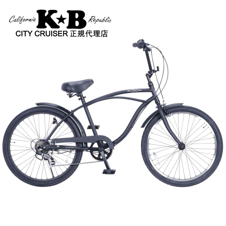 楽天市場】自転車 通販 KB 24KB-6D マットブラック 6段変速 24インチ 