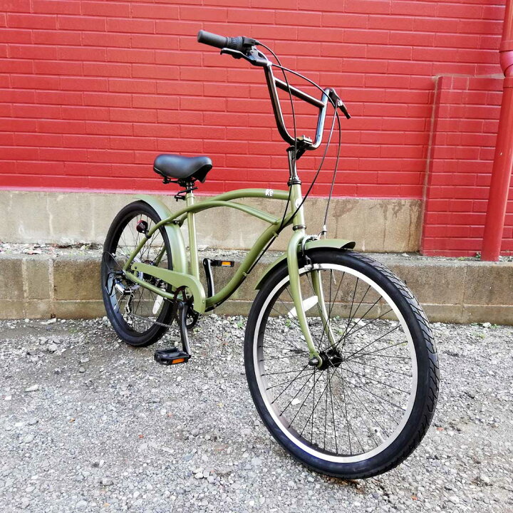 楽天市場】自転車 通販 KB 24KB-6D カーキ 6段変速 24インチ 