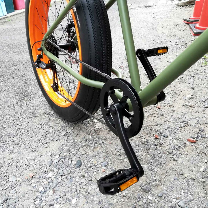 楽天市場】自転車 通販 BRONX 26BRONX-DD アーミーグリーン×オレンジ 