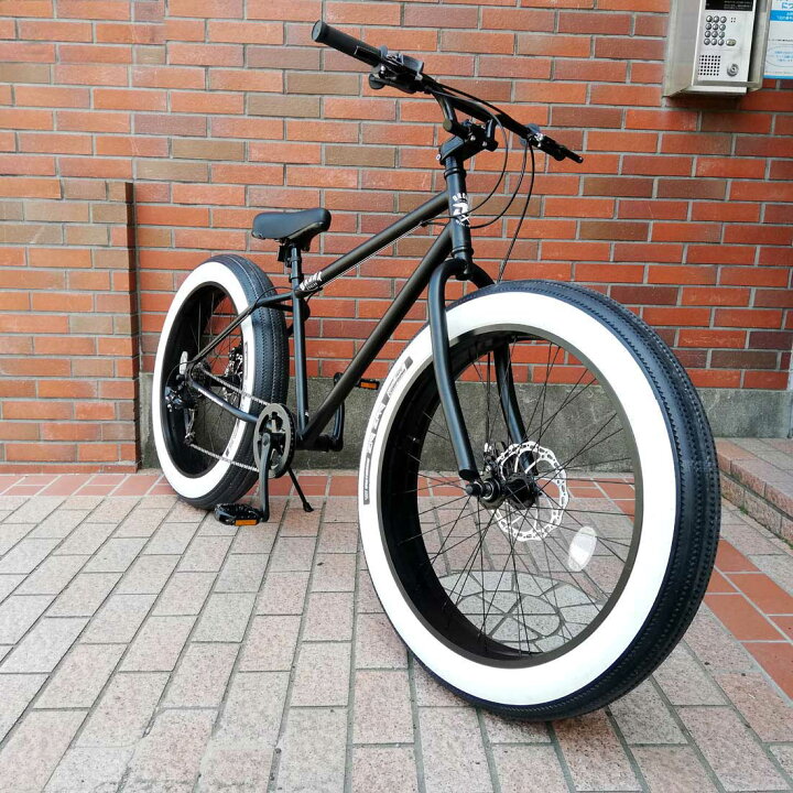 楽天市場】自転車 BRONX 26BRONX-DD マットブラック×ブラックリム  