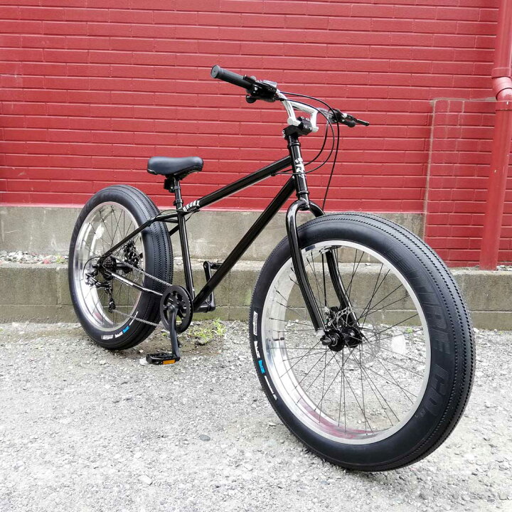楽天市場】自転車 BRONX 26BRONX-DD グロスブラック×ポリッシュリム 