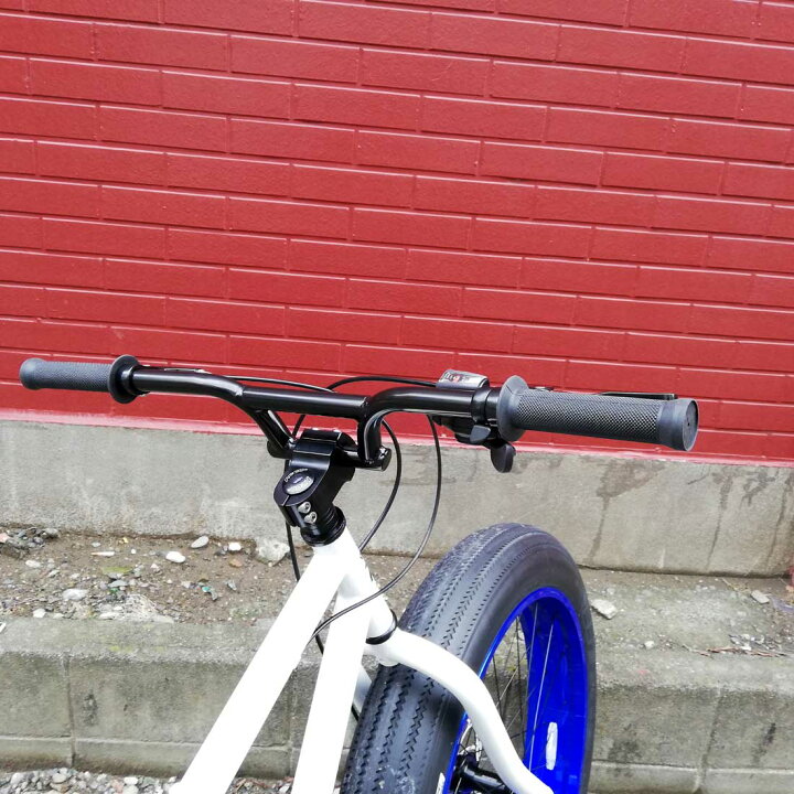 楽天市場】自転車 BRONX 26BRONX-DD グロスホワイト×ブルーリム  