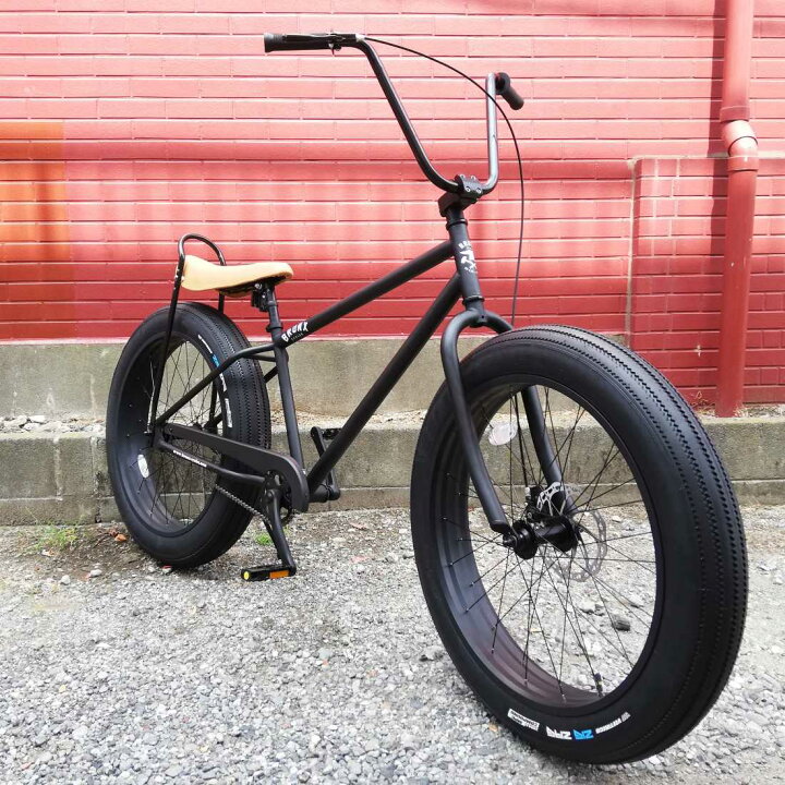 楽天市場】自転車 BRONX 26BRONX-CUSTOM マットブラック×ブラックリム 