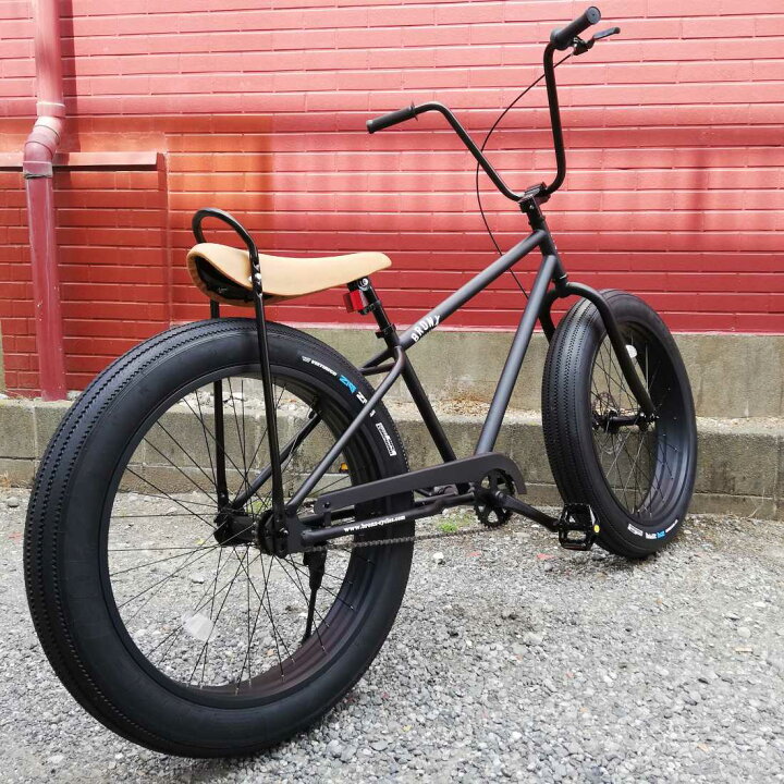 楽天市場】自転車 BRONX 26BRONX-CUSTOM マットブラック×ブラックリム  