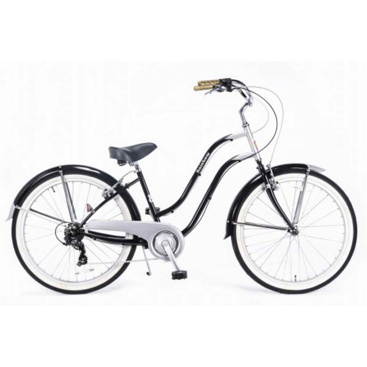 楽天市場】自転車 RAINBOW PCH101-26STRETCH-7D ブラック×シルバー 