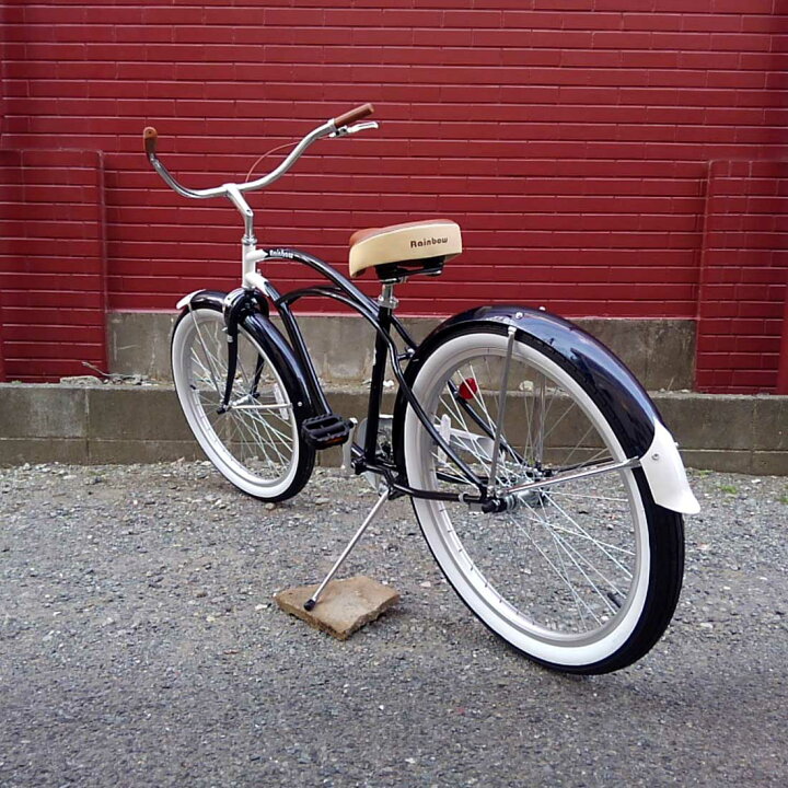 楽天市場】自転車 RAINBOW PCH101 26 CRUISER YOUNG-NAVY レインボー  