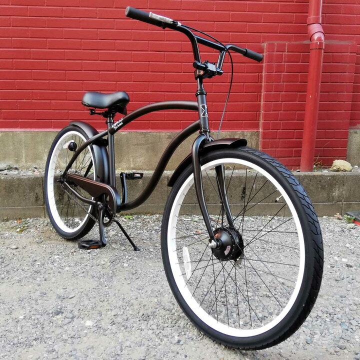 楽天市場】自転車 RAINBOW TYPE-X 26 CRUISER EDGE MatteBlack  