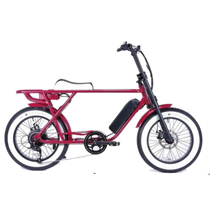 楽天市場】電動アシスト自転車 BRONX BUGGY-20 マルーン e-BIKE E 