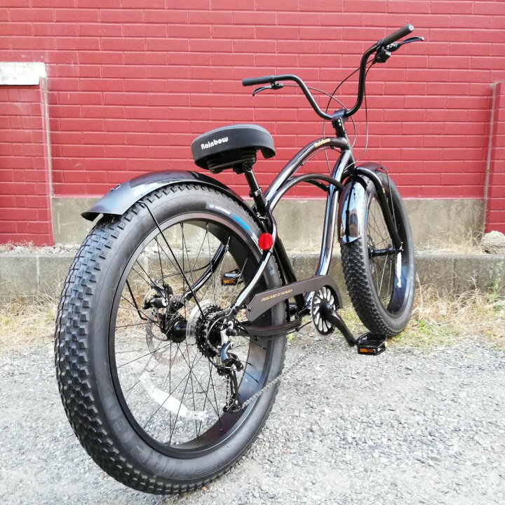 楽天市場】自転車 RAINBOW PCH101 26 CRUISER GREASE4.0-8D スペード 