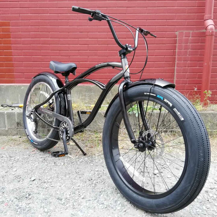 楽天市場】自転車 RAINBOW PCH101 26 CRUISER GREASE4.0-8D GRANITE 