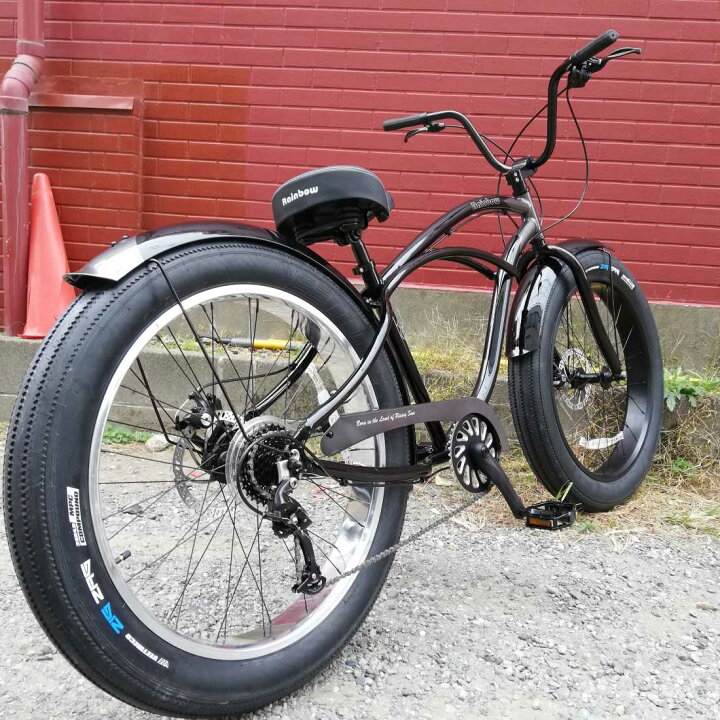 楽天市場】自転車 RAINBOW PCH101 26 CRUISER GREASE4.0-8D GRANITE  