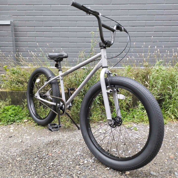 楽天市場】自転車 通販 T-STREET 24-T クールグレー セミファット BMX 