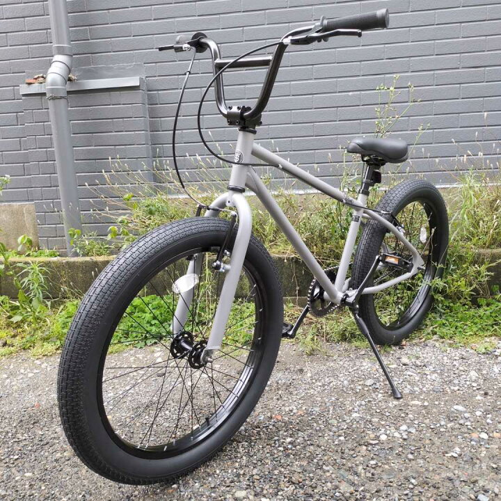 楽天市場】自転車 通販 T-STREET 24-T クールグレー セミファット BMX 