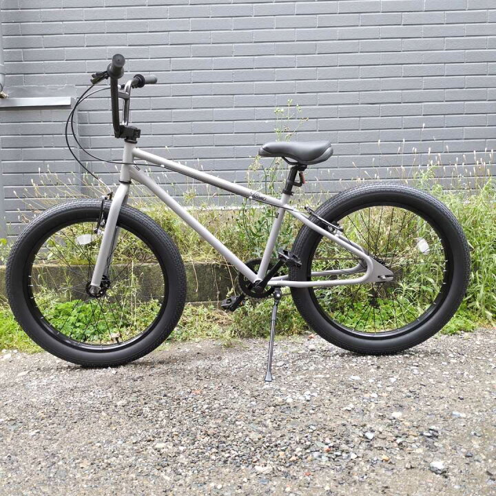楽天市場】自転車 通販 T-STREET 24-T クールグレー セミファット BMX 