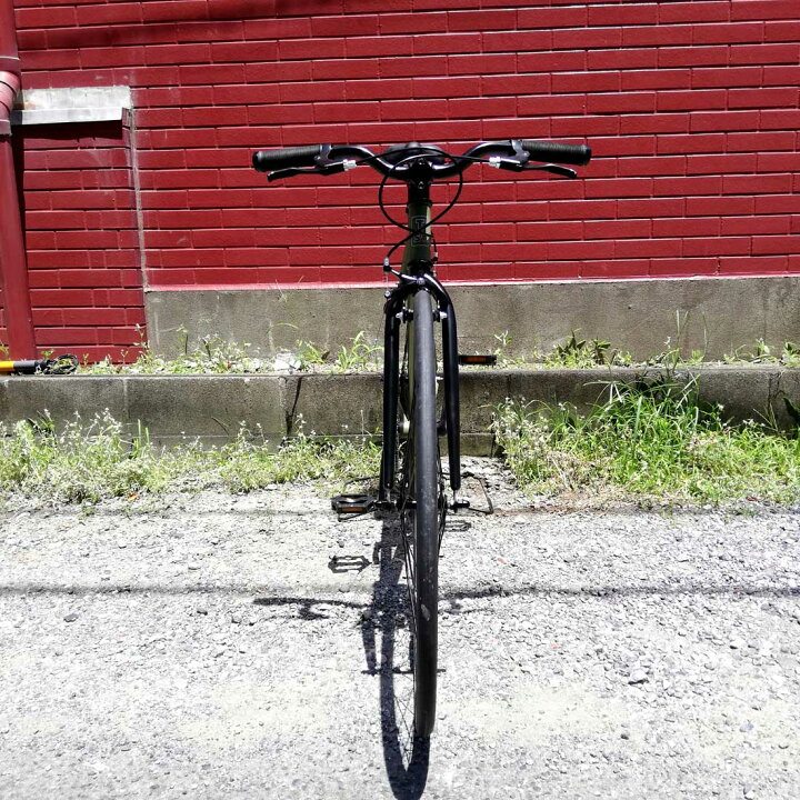 楽天市場】自転車 通販 T-STREET-1SP アーミーグリーン クロスバイク 