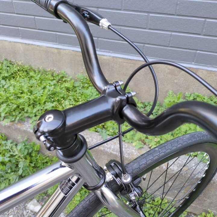 楽天市場】自転車 通販 T-STREET 700C-1SPEED クローム ピスト クロス 
