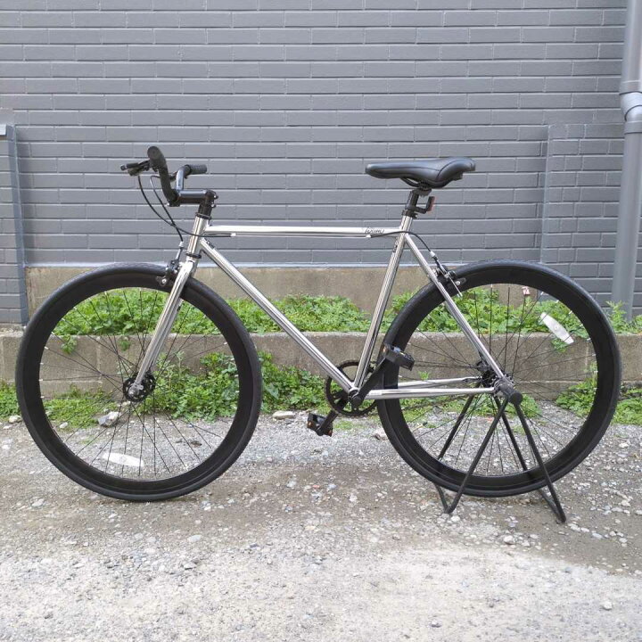 楽天市場】自転車 通販 T-STREET 700C-1SPEED クローム ピスト クロス 