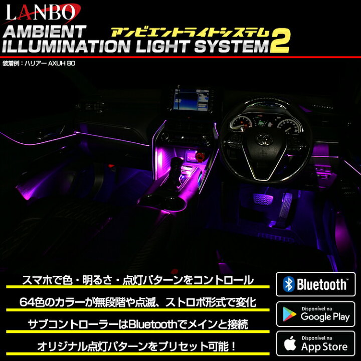 楽天市場】LANBO アンビエントライティングシステム2 車内照明 