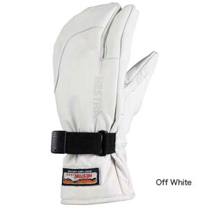 wXg 3tBK[ tU[ HESTRA 3-FINGER FULL LEATHER WHITE
