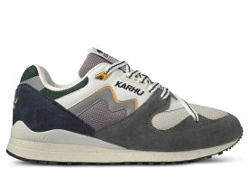 KARHU（カルフ） シンクロクラシック SYNCHRON CLASSIC ホワイト グレー GUNMETAL BRIGHT WHITE メンズ レディース スニーカー ランニングシューズ ウォーキング 軽量スニーカー 白 灰 黄色 紺 KH202670