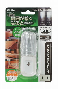 ELPA �i�C�g���C�g�i���ÃZ���T�[�t�j LED ���C�g �i�N���A�ʁE�����F�ʁj PM-L100(W) �Z���T�[���C�g ���C�g �Ɩ� �Ɠx�Z���T�[ �a �a�� �i�`������ ���_�� �Ƌ� �Ɠd �h�� �h�� �����d�튔����