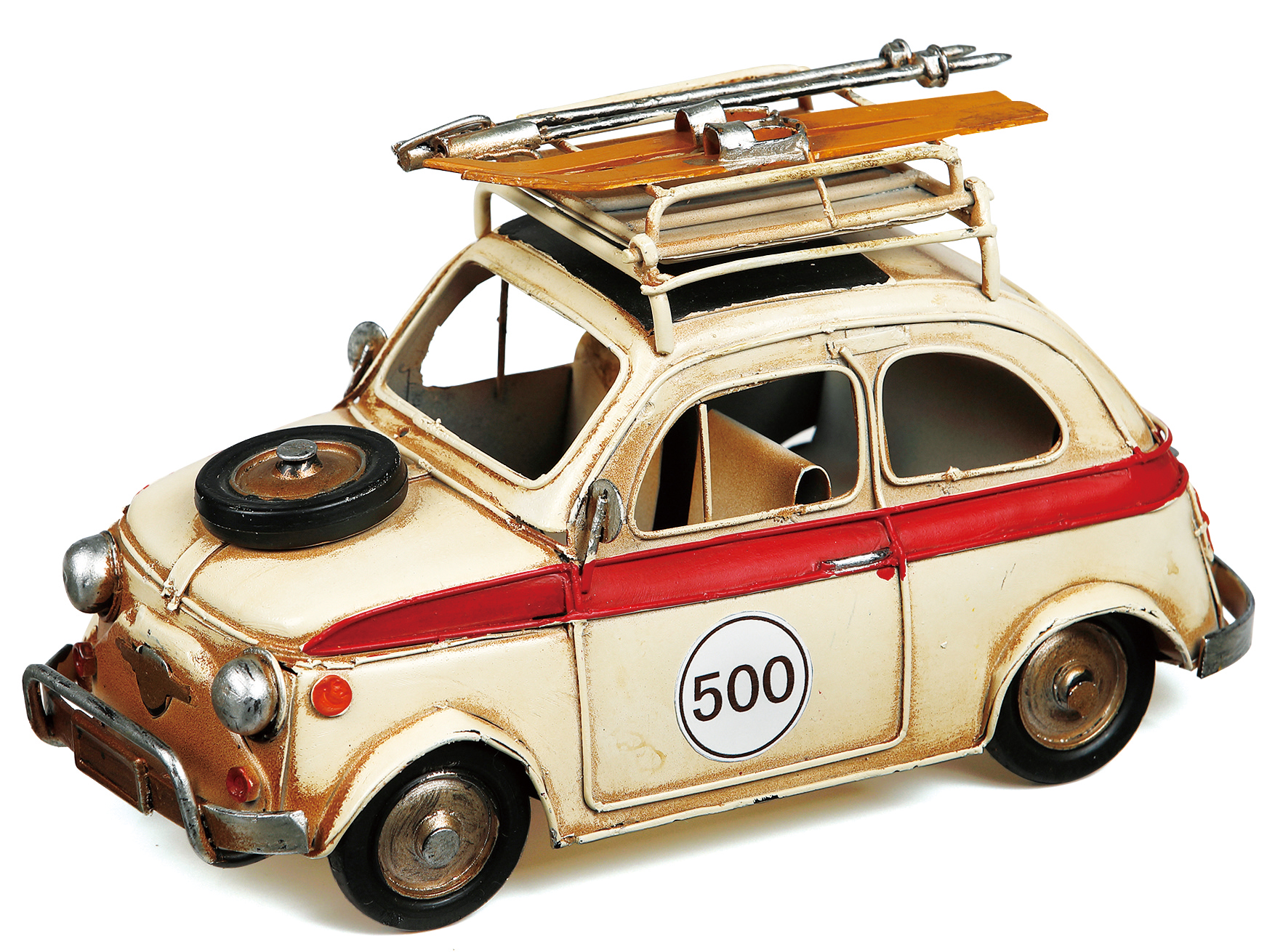 楽天市場】ブリキのおもちゃ（carrier car） 43002 FIAT 500