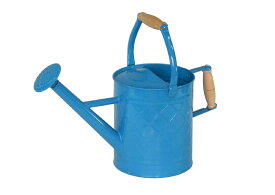 ジョウロ 3.5L （ブルー） 木製取っ手 ジョーロ 水差し みずさし 水さし ハスロ 散水ノズル ノズル シャワー ピッチャー型 81605