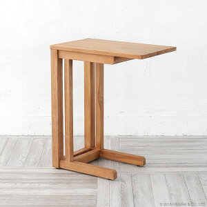 サイドテーブル 机 ソファ用サイドテーブル チーク無垢 木製 おしゃれ ナチュラル 北欧 カントリー 西海岸 ブルックリン  T208XP