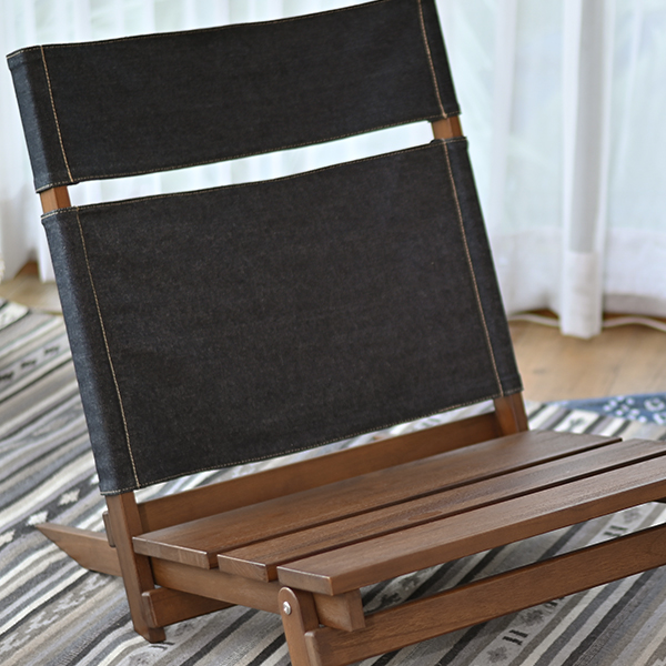 楽天市場】【ポイント10倍】チーク無垢 木製 ローチェア 折り畳み 椅子 