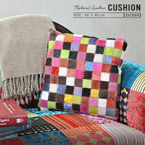 �N�b�V�����J�o�[ �k�[�h�N�b�V���� �Z�b�g 40×40cm 40�p ������� ���U�[ �є� �p�b�`���[�N �����b�R �{�w�~�A�� �J���t�� �C���e���A �G�� UPCYCLE ZIC009
