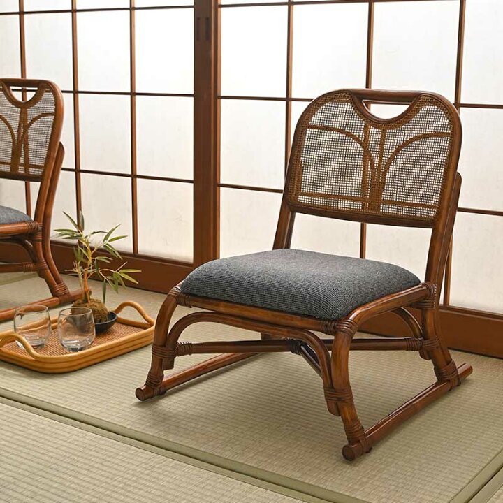 楽天市場】【アウトレット】アジアン家具 ラタン 座椅子 1脚 籐製 